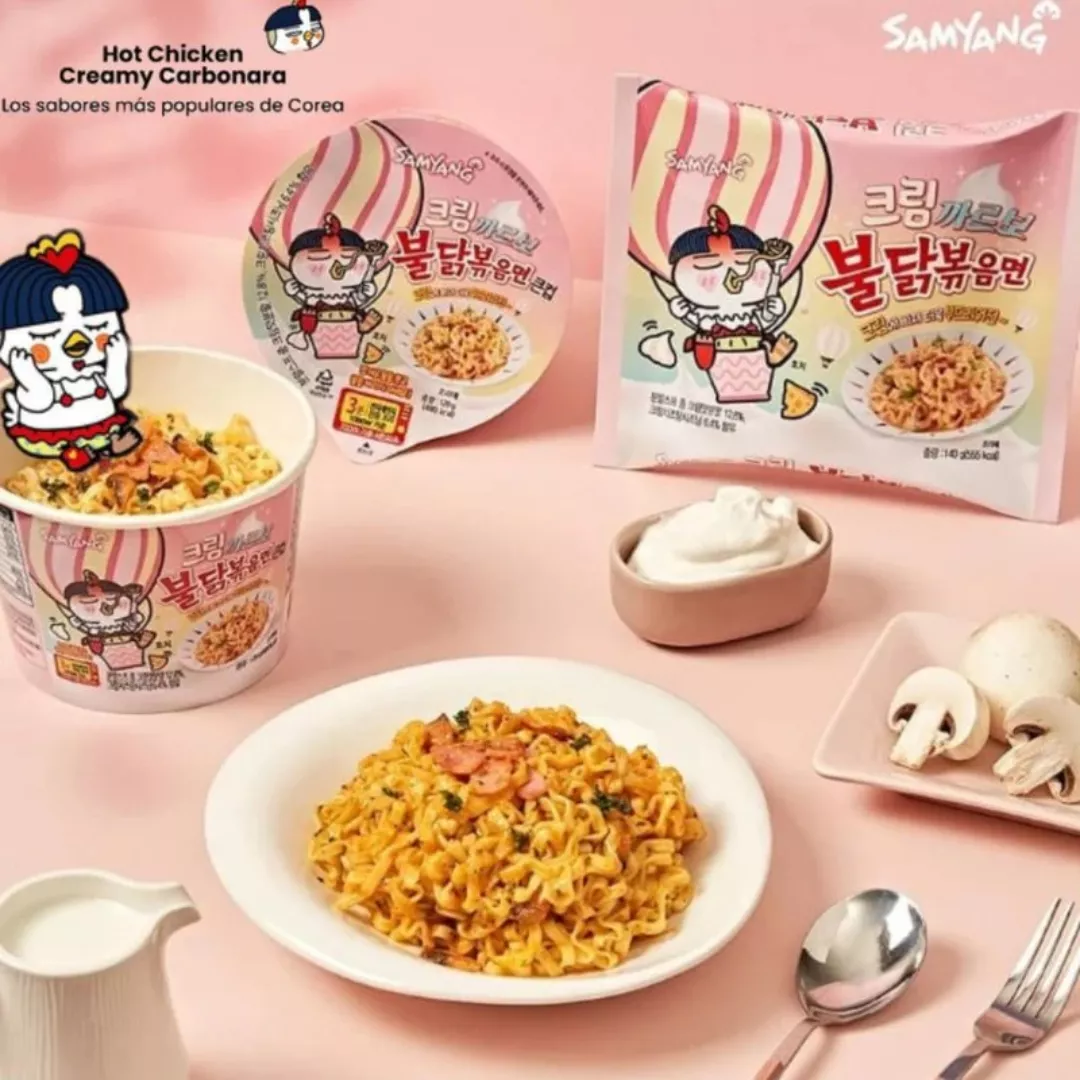 Ramen Cream Carbonara 140 gr - Buldak - Imagen 3